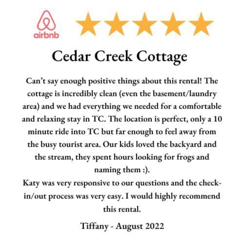 Cedar Creek Cottage Close To Downtown Traverse City Beaches And The Tart Trail Exterior photo
